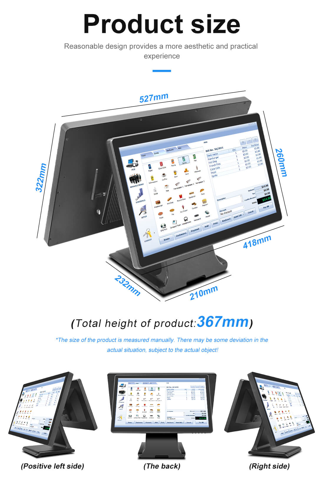 product size