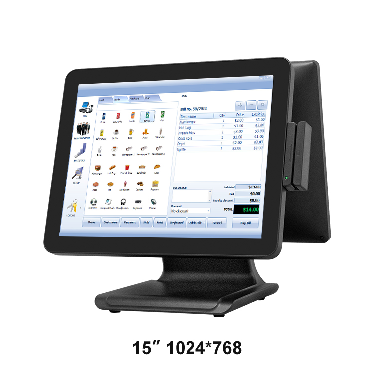 High quality square retail pos system for business A1503plus