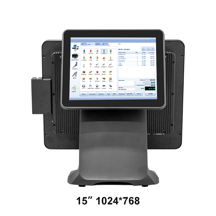 Touch POS system with fanless motherboard A1503L