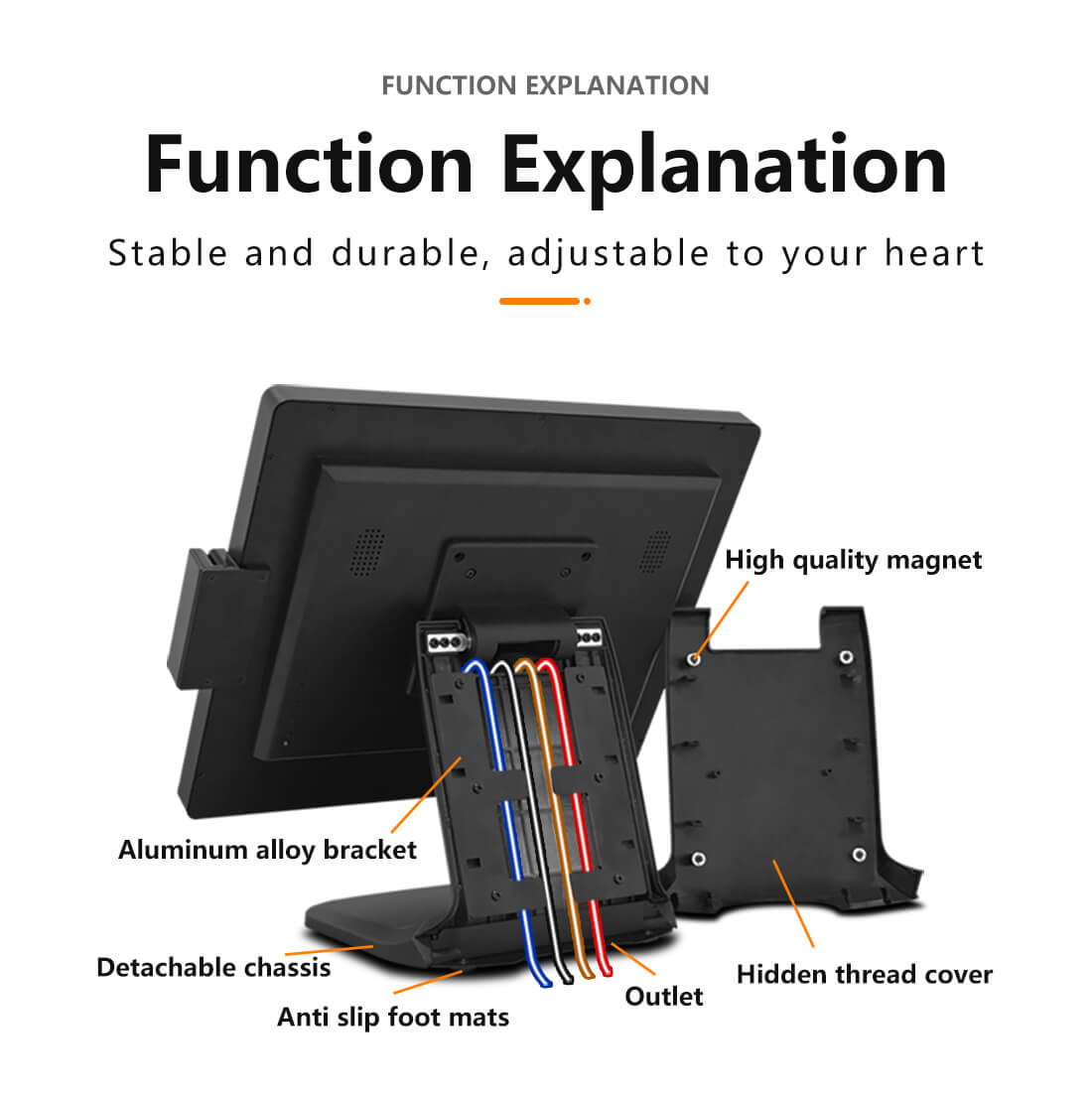 Stand base for touch monitor