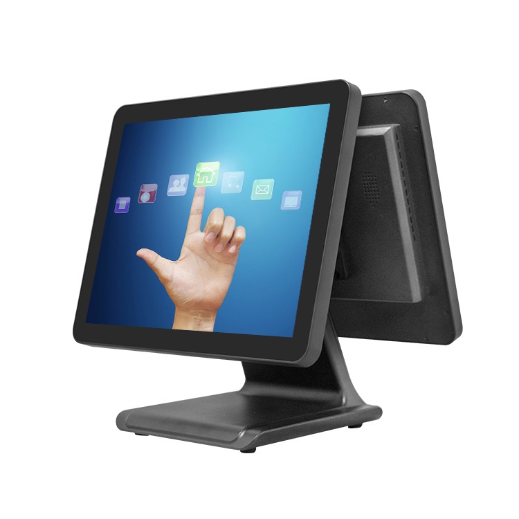 15 inch dual screen touch monitor display exporter