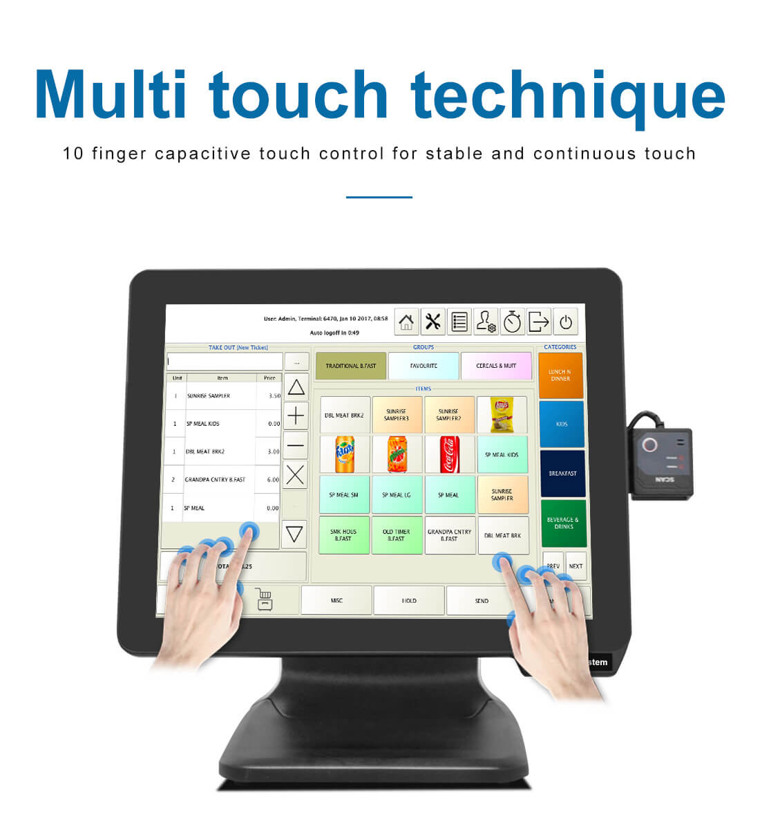 Unveiling the Unique Design of Taixun's POS Machine Model 1518L